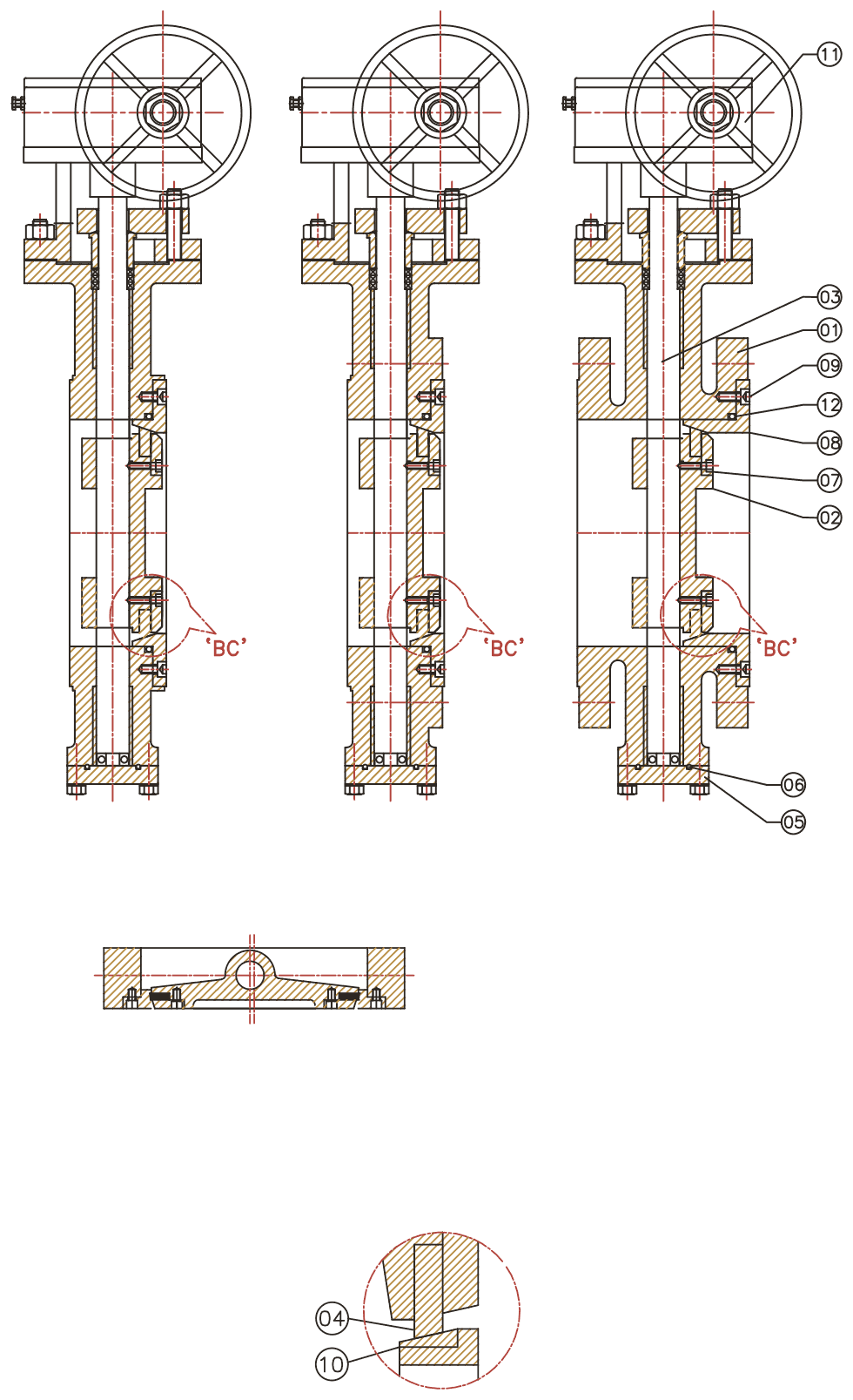 Double Offset / Triple Offset section with numbered callouts